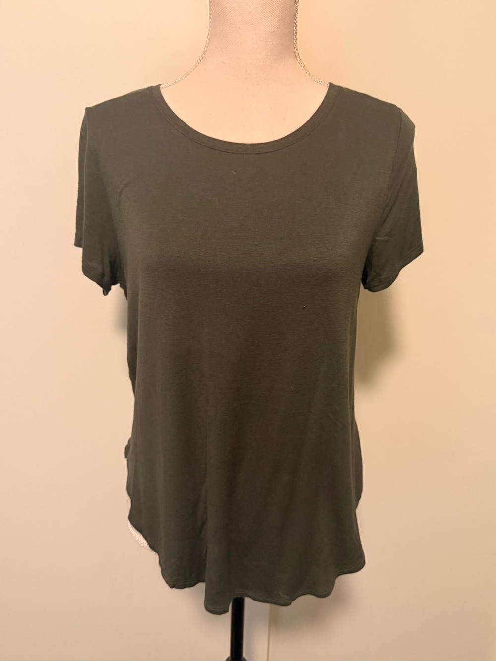 Halogen Olive Green Tee Size S